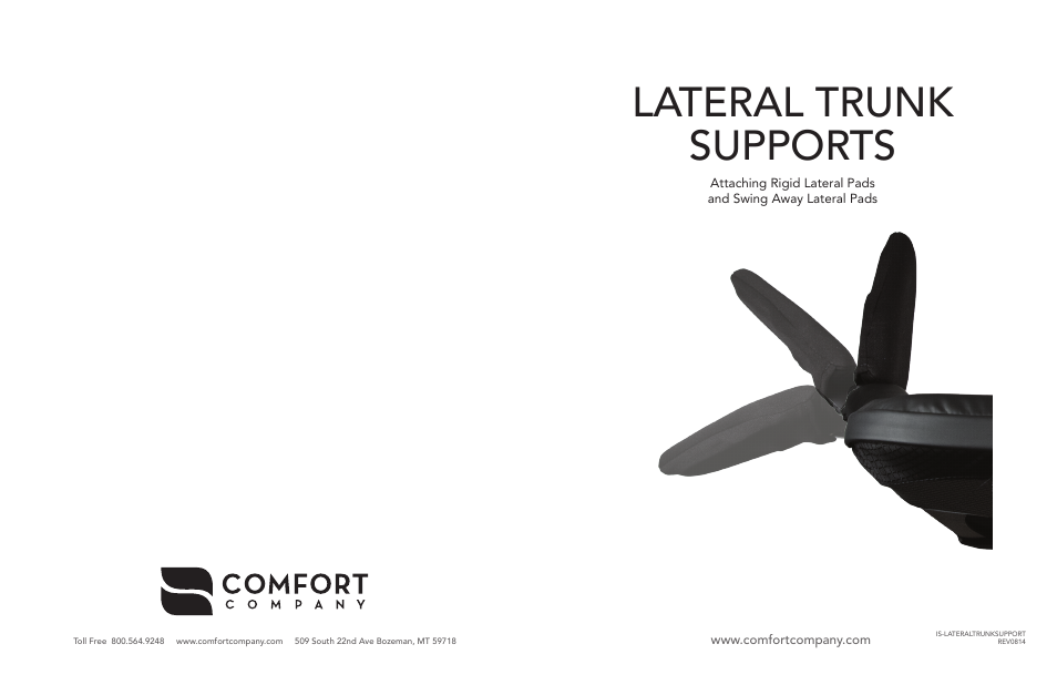 Comfort Company Lateral Trunk Support User Manual | 2 pages