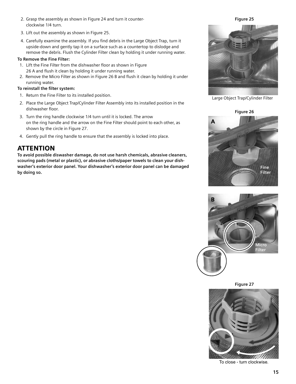 Attention | Bosch SGV45E03UC User Manual | Page 15 / 64