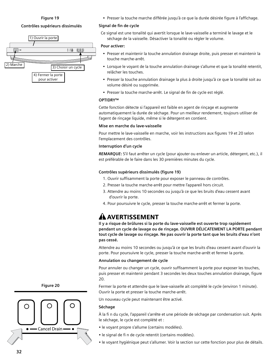 Avertissement | Bosch SGV45E03UC User Manual | Page 32 / 64