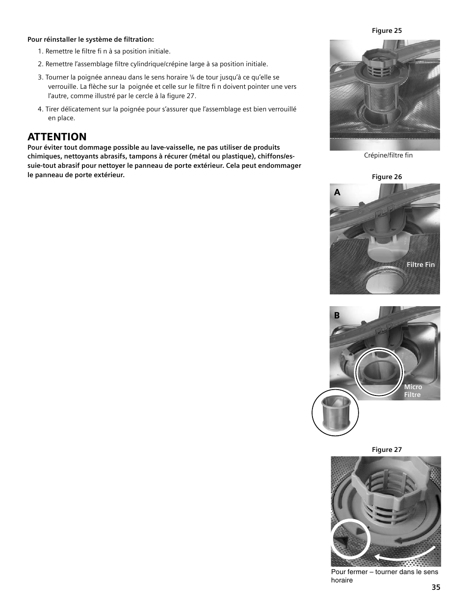 Attention | Bosch SGV45E03UC User Manual | Page 35 / 64