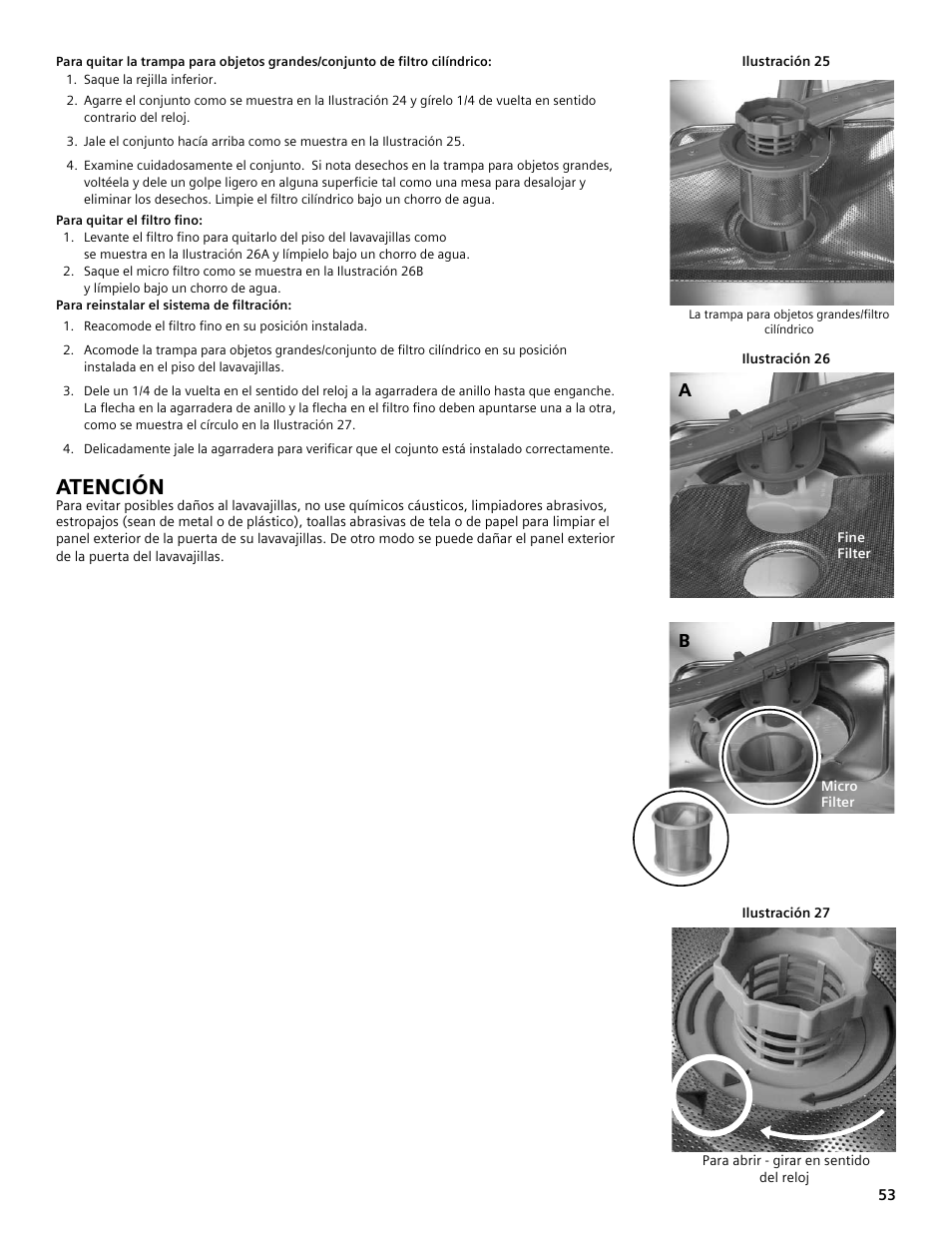 Atención | Bosch SGV45E03UC User Manual | Page 53 / 64