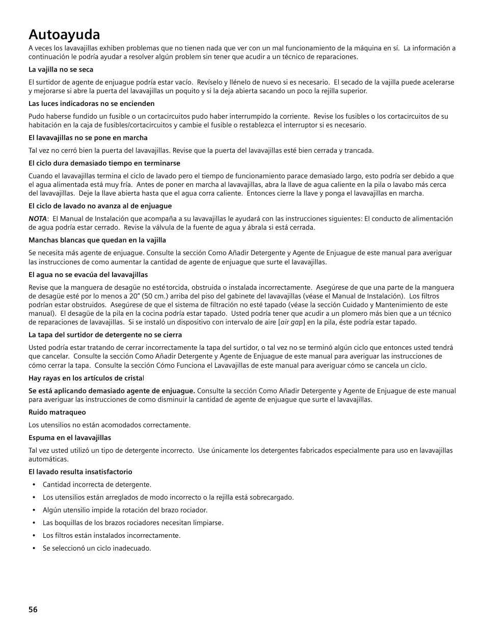 Autoayuda | Bosch SGV45E03UC User Manual | Page 56 / 64
