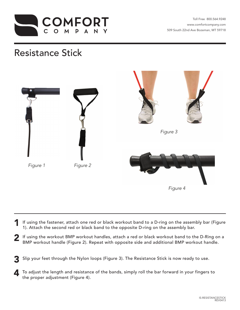 Resistance stick | Comfort Company Resistance Stick User Manual | Page 2 / 2