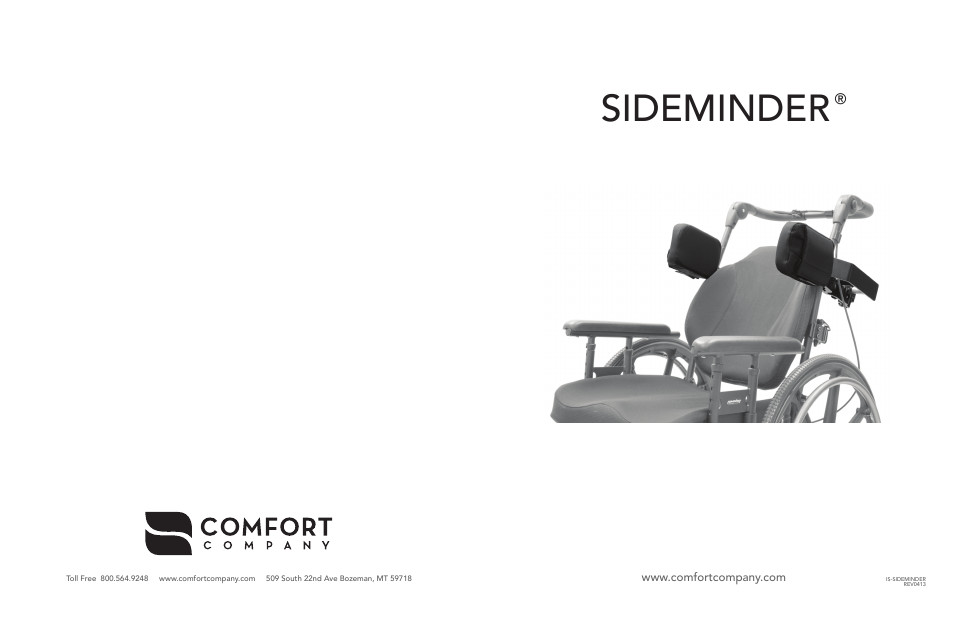 Comfort Company Sideminder User Manual | 2 pages