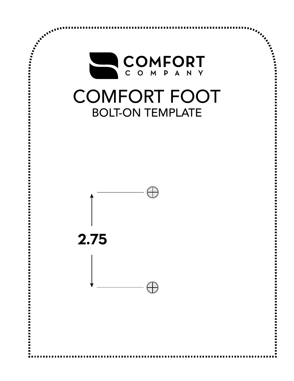 Comfort foot | Comfort Company Single Foot User Manual | Page 2 / 2