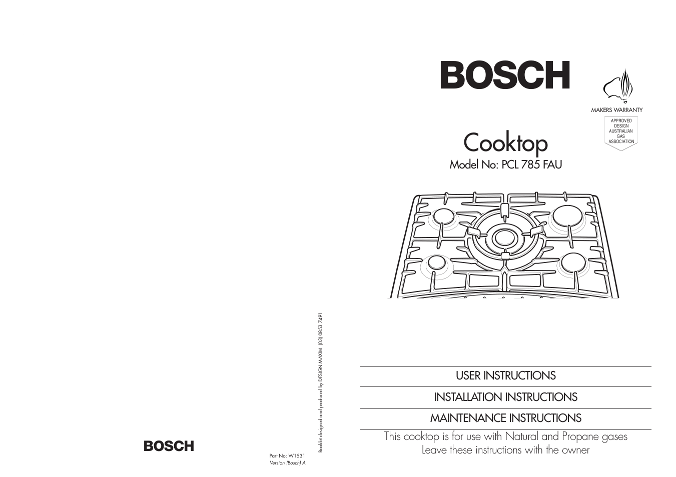 Bosch PCL 785 FAU User Manual | 8 pages