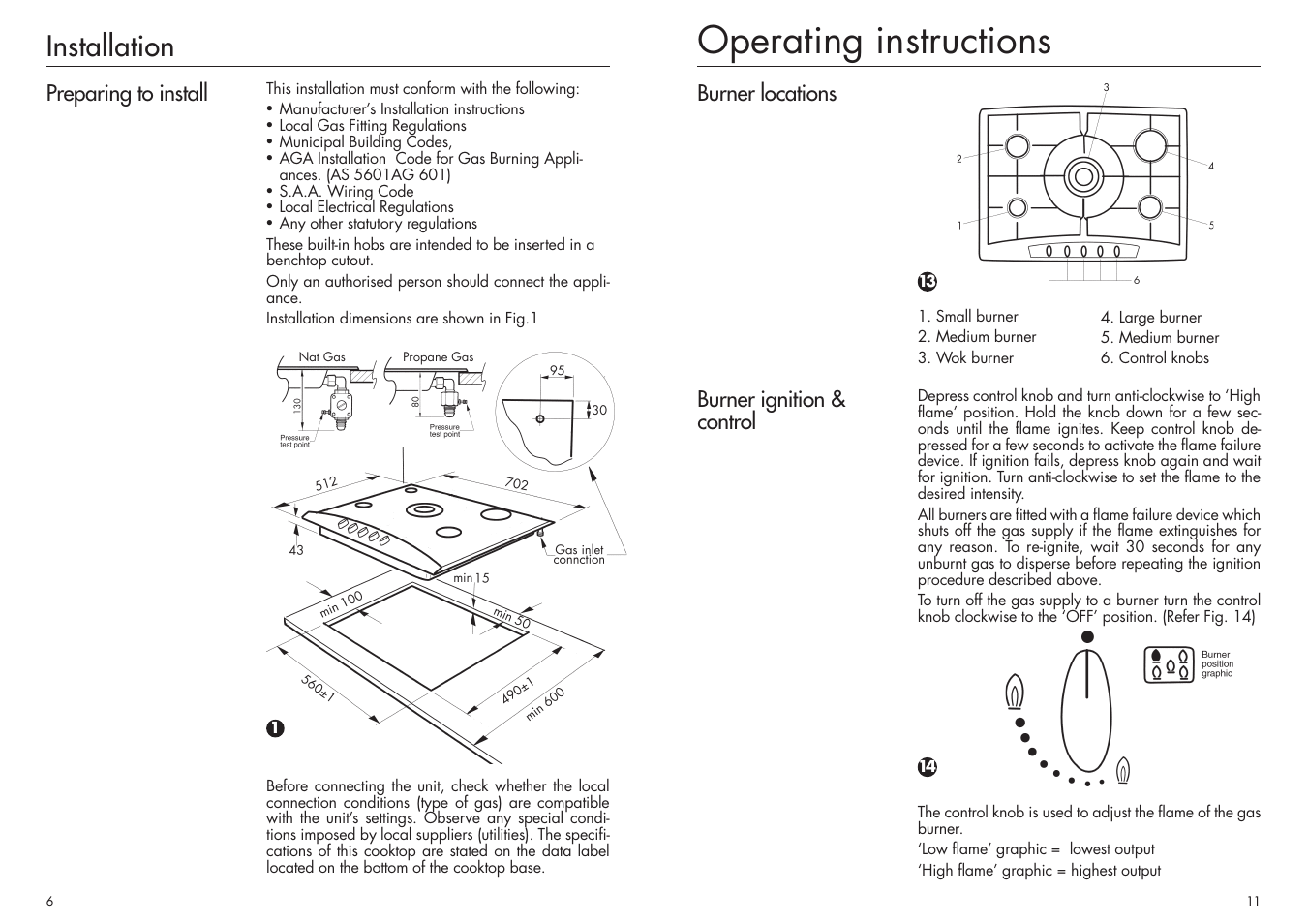 Operating instructions, Installation | Bosch PCL 785 FAU User Manual | Page 6 / 8