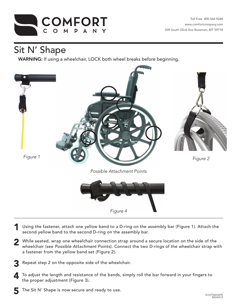 Sit n’ shape | Comfort Company Sit N Shape User Manual | Page 2 / 2