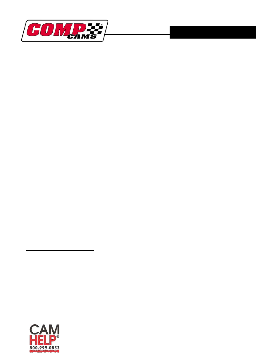 COMP Cams 4120 Gear Drive System User Manual | 3 pages