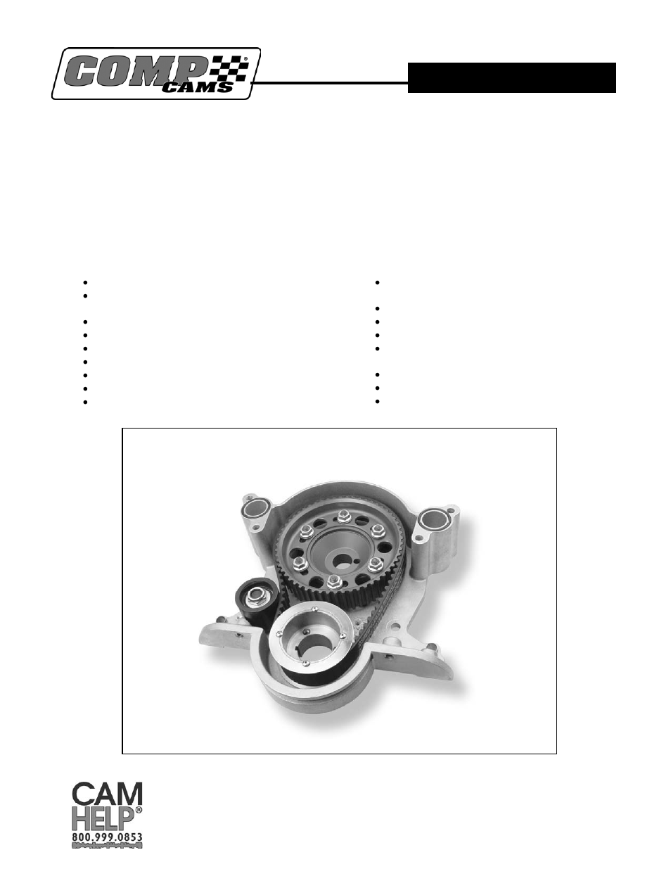 COMP Cams 6535 Hi-Tech Belt Drive User Manual | 4 pages