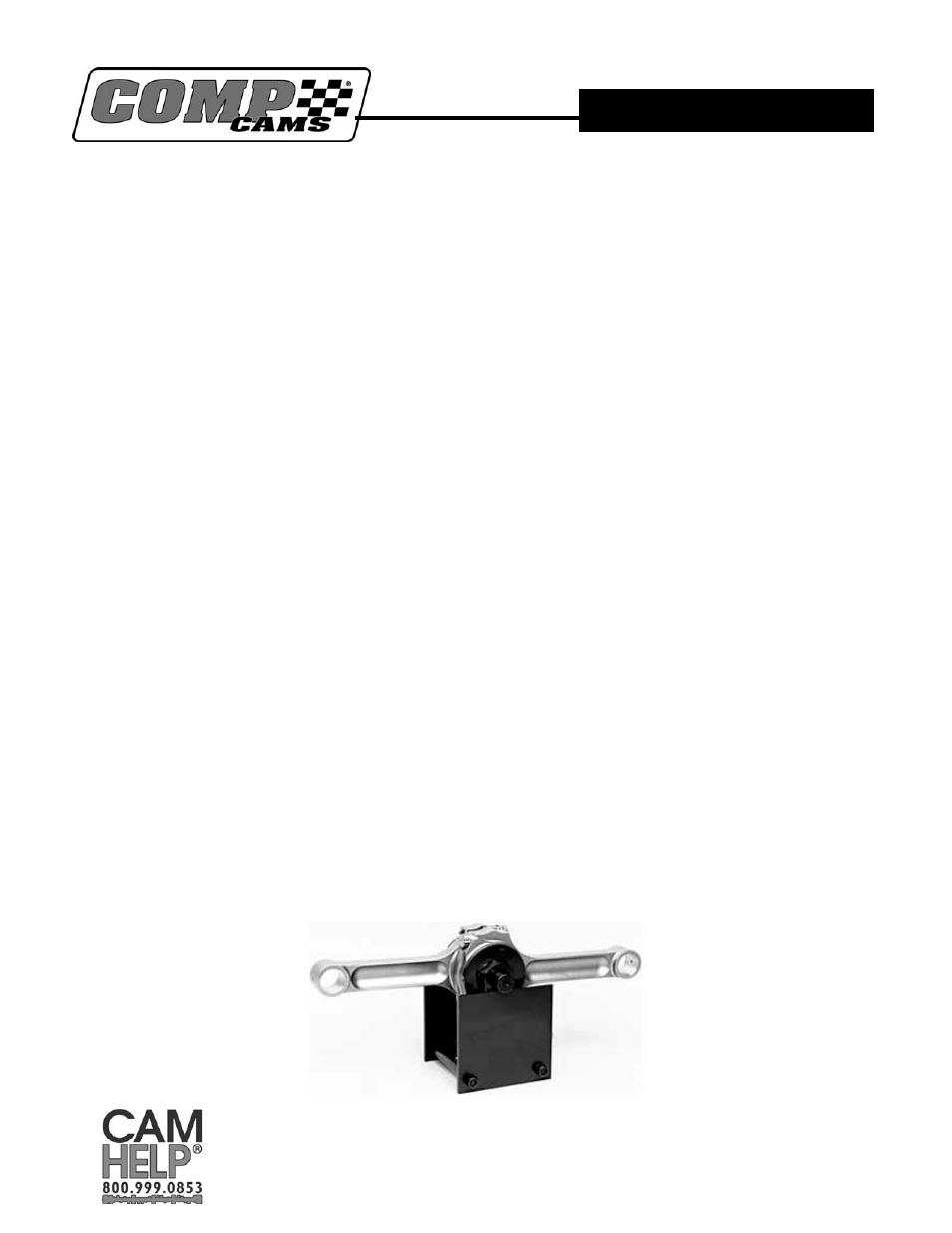 COMP Cams 4999 Rod Balancer User Manual | 2 pages