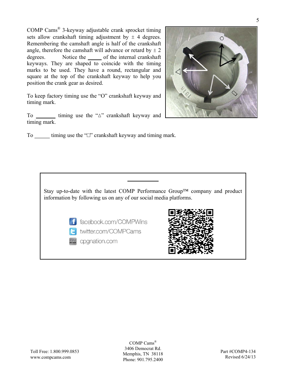 COMP Cams 9673T9 LS Timing Sets User Manual | Page 5 / 6