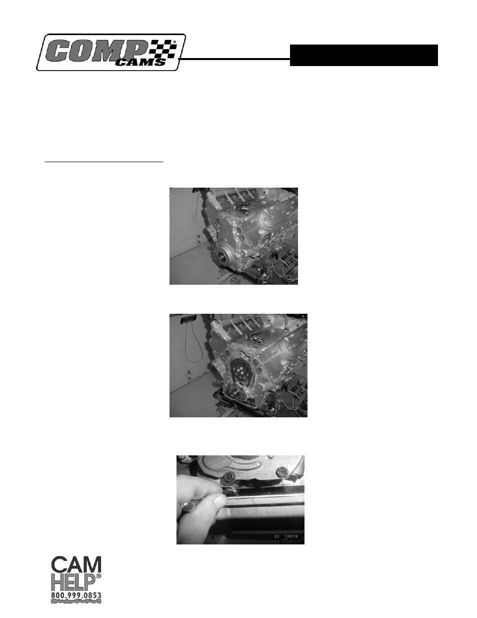 COMP Cams 7153-5 Stock Timing Chain Removal User Manual | 4 pages