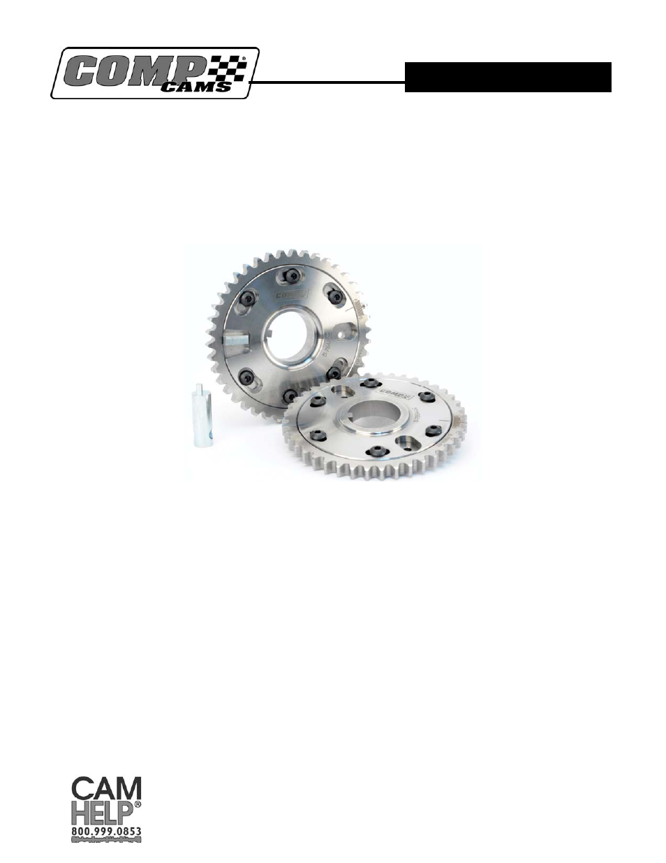 COMP Cams 10254 Ford Modular V8 Camshaft Gear Set User Manual | 3 pages