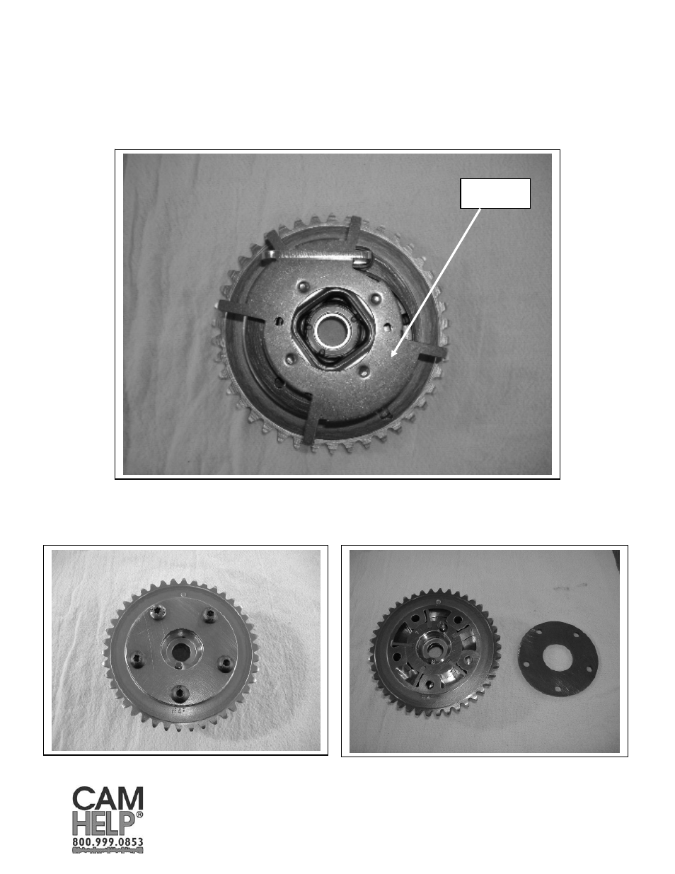 COMP Cams 5449 Ford 3 Valve Cam Phaser Limiter Kit User Manual | Page 8 / 14