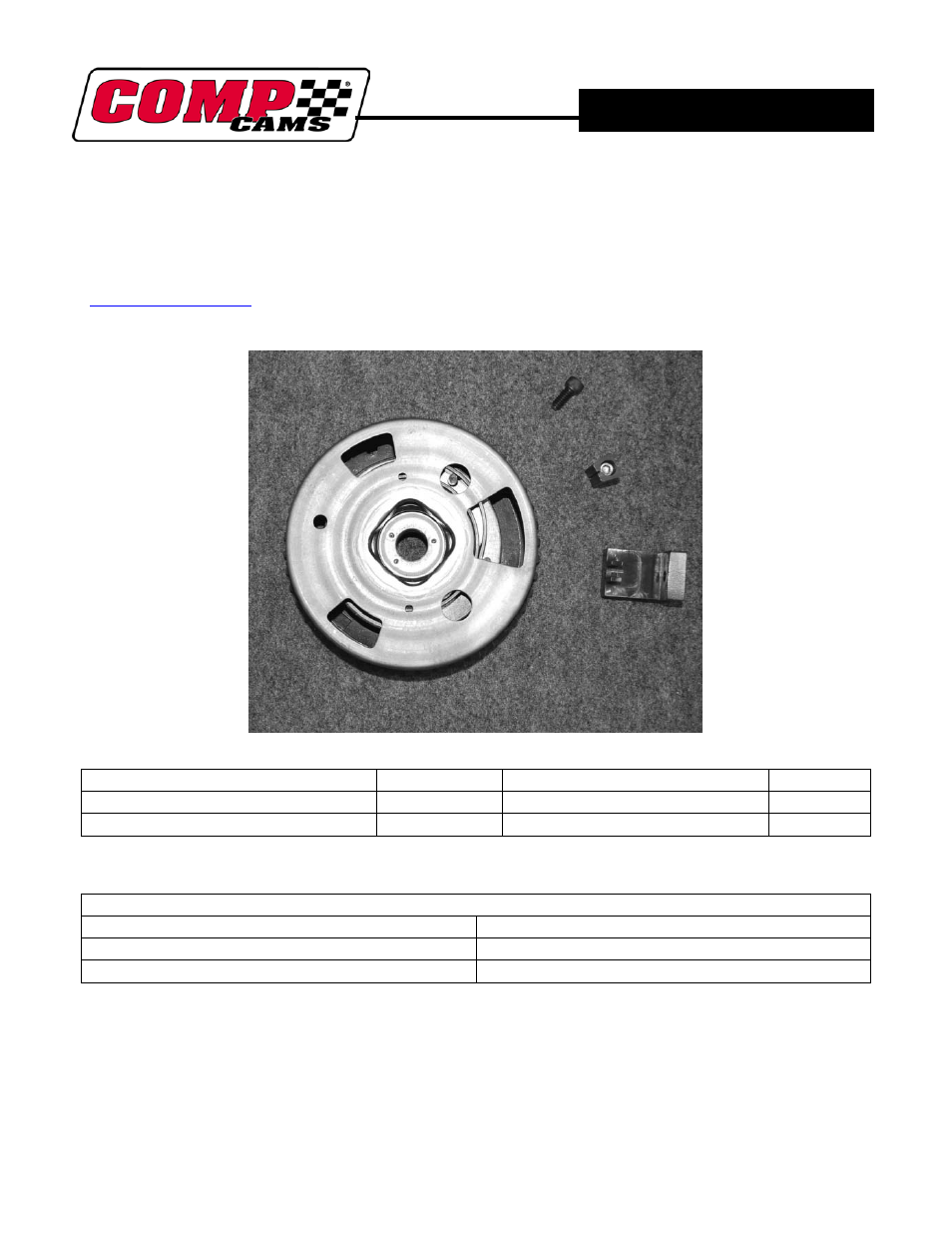 COMP Cams 5760 Chrysler Hemi Phaser Lock Kit User Manual | 6 pages