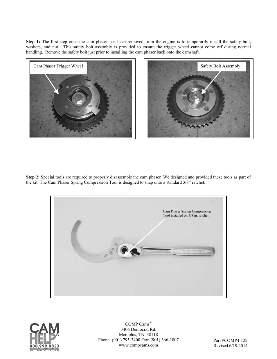 COMP Cams 5456 GM Cam Phaser Limiter Kit User Manual | Page 4 / 8