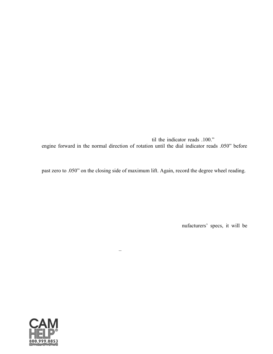COMP Cams Camshaft Installation and Degreeing Procedure User Manual | Page 10 / 12