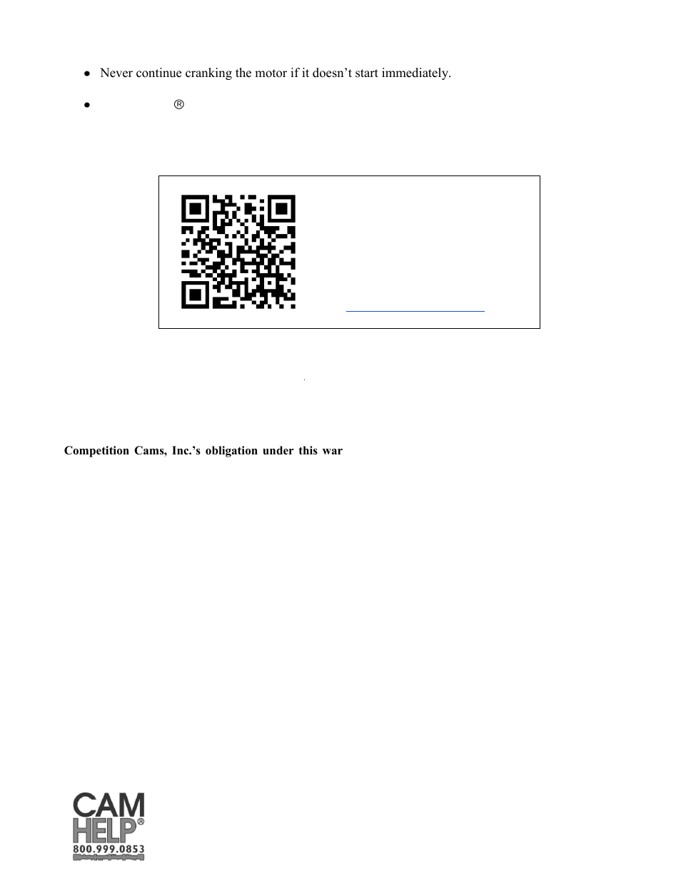 COMP Cams Camshaft Installation and Degreeing Procedure User Manual | Page 12 / 12