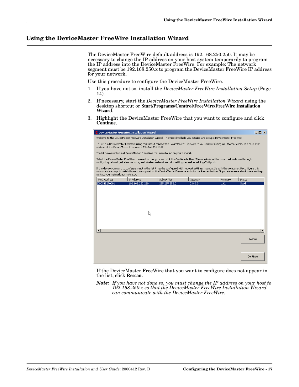 Comtrol FreeWire User Manual | Page 17 / 54