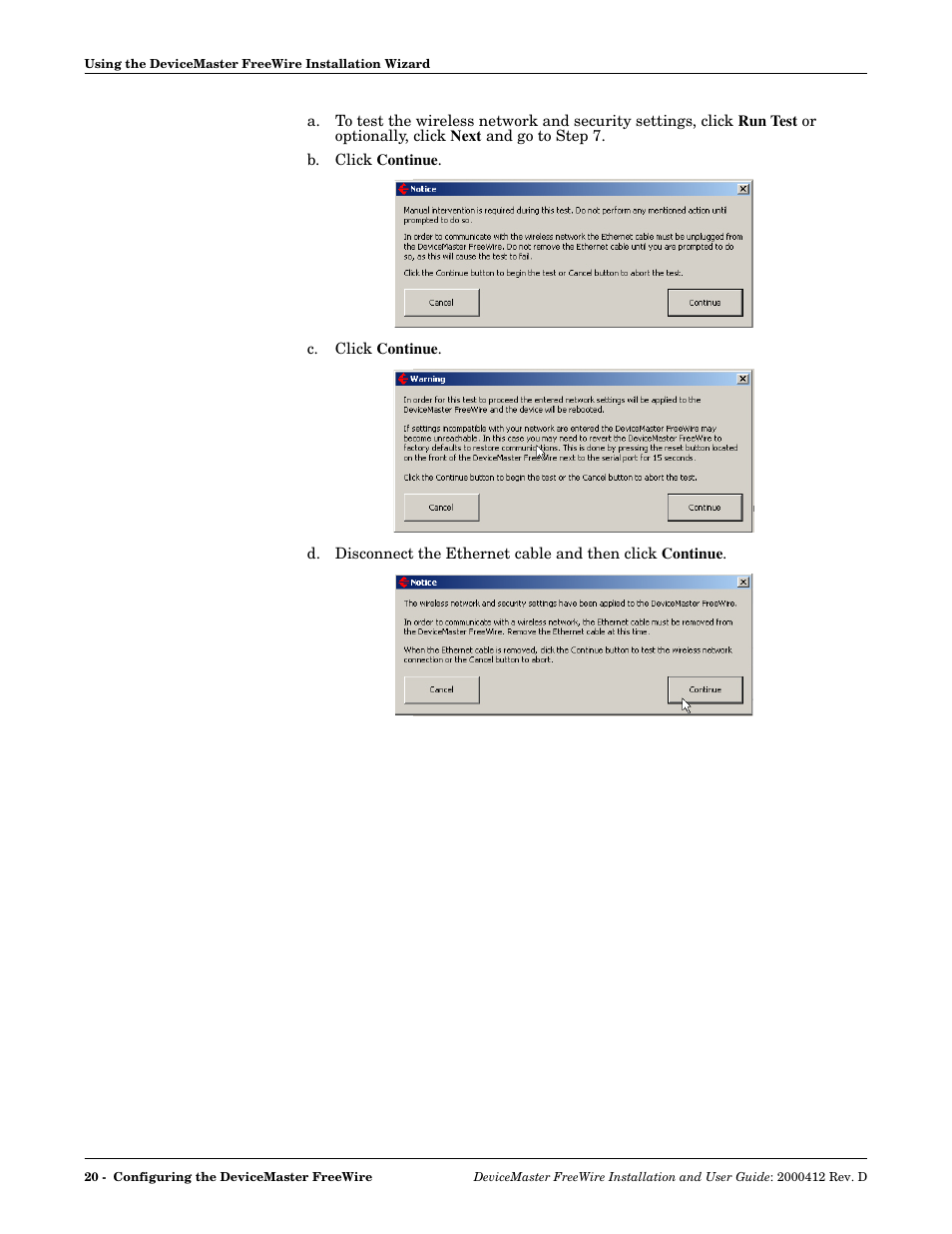 Comtrol FreeWire User Manual | Page 20 / 54