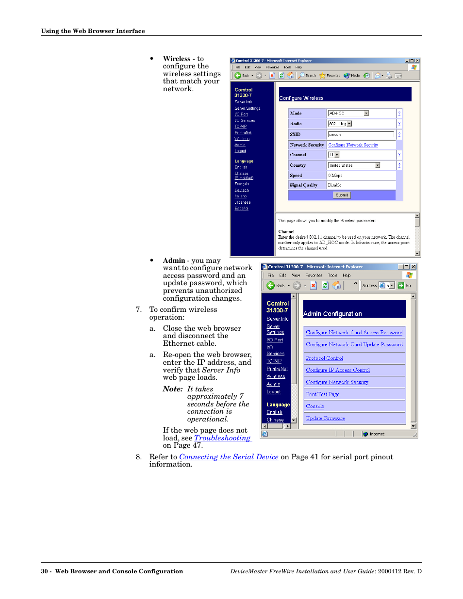 Comtrol FreeWire User Manual | Page 30 / 54