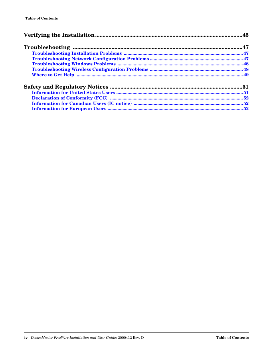 Comtrol FreeWire User Manual | Page 4 / 54