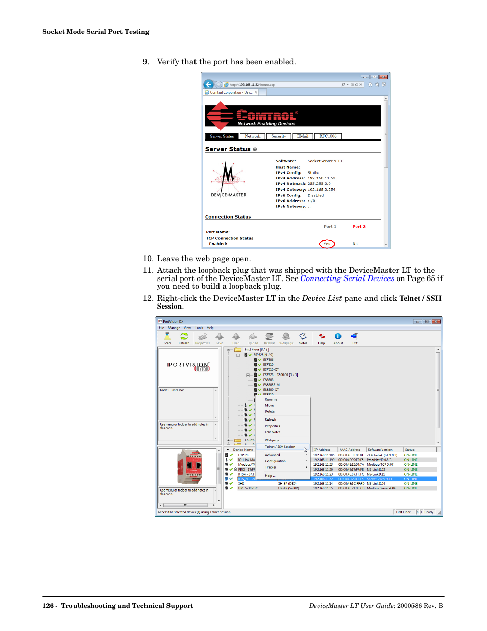 Comtrol DeviceMaster LT User Manual | Page 126 / 136