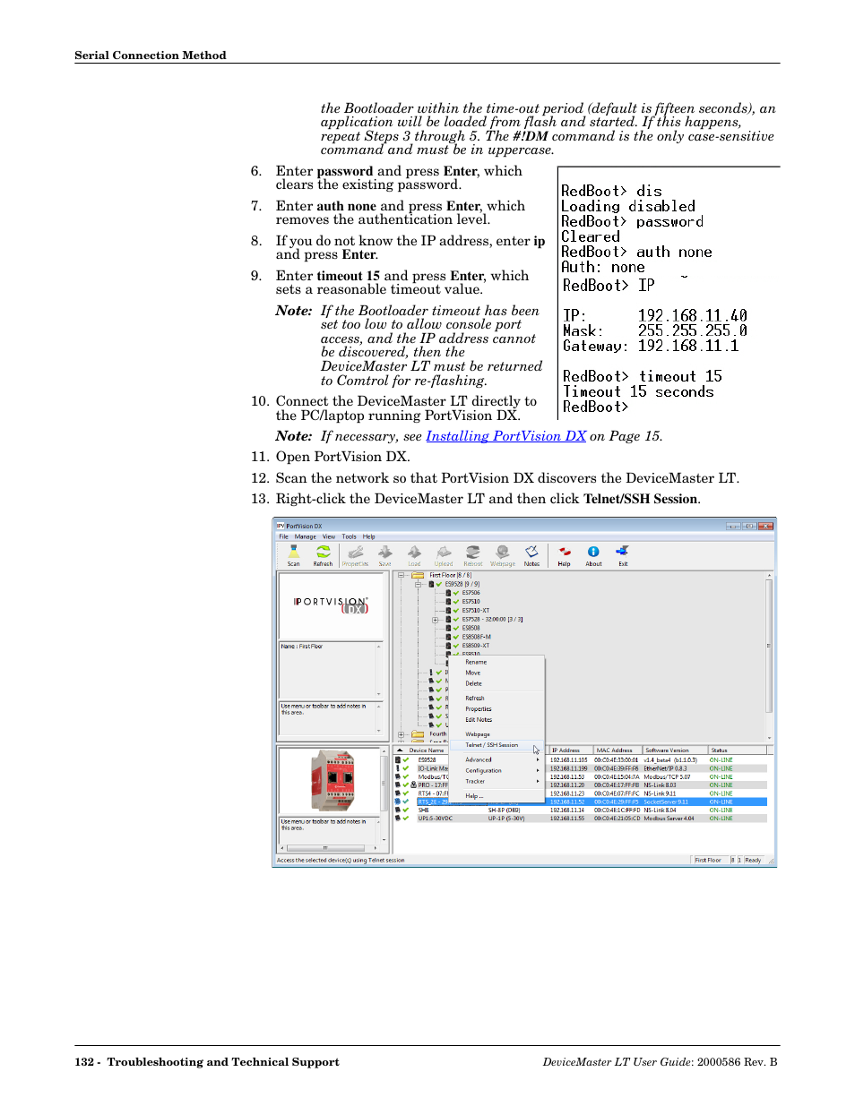 Comtrol DeviceMaster LT User Manual | Page 132 / 136