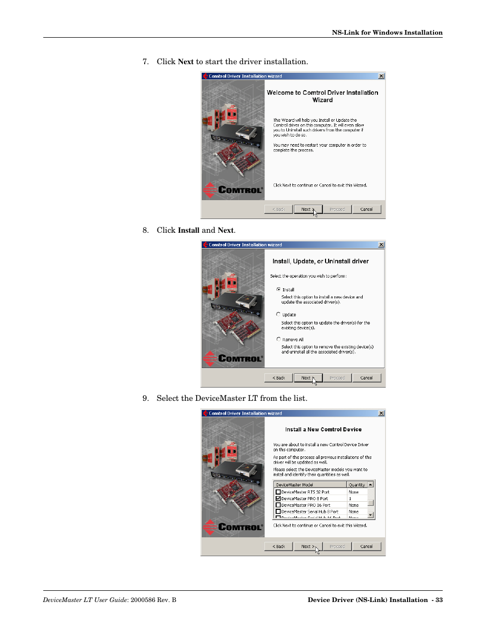 Comtrol DeviceMaster LT User Manual | Page 33 / 136