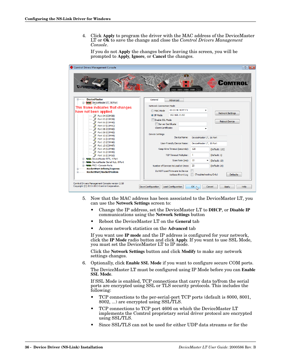 Comtrol DeviceMaster LT User Manual | Page 36 / 136