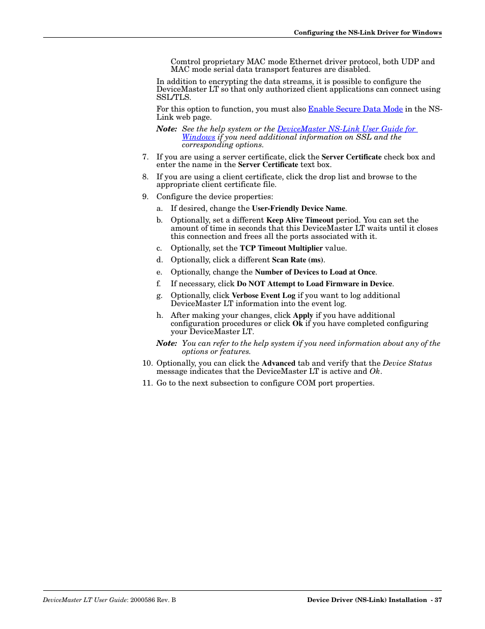 Comtrol DeviceMaster LT User Manual | Page 37 / 136