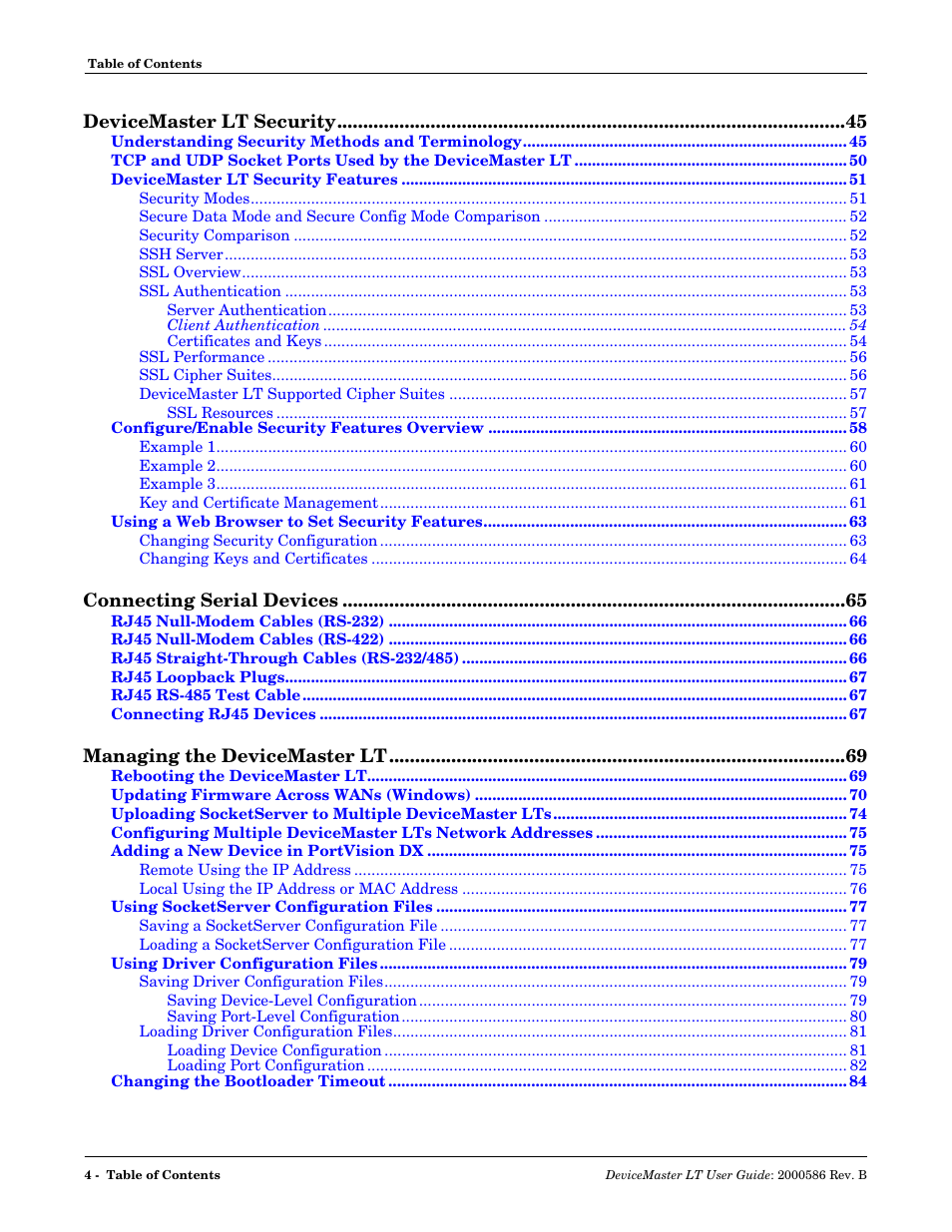Comtrol DeviceMaster LT User Manual | Page 4 / 136