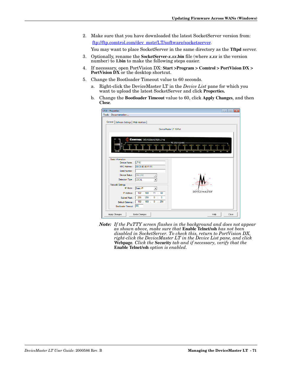 Comtrol DeviceMaster LT User Manual | Page 71 / 136