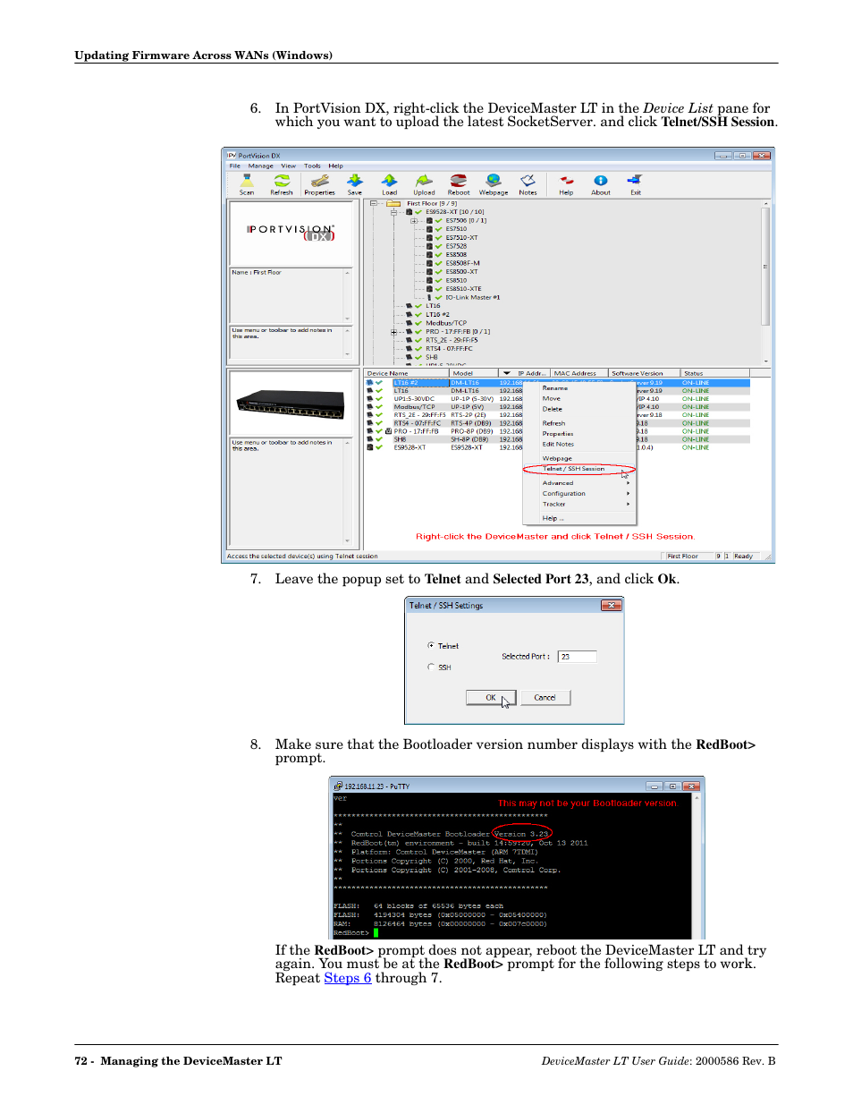 Comtrol DeviceMaster LT User Manual | Page 72 / 136