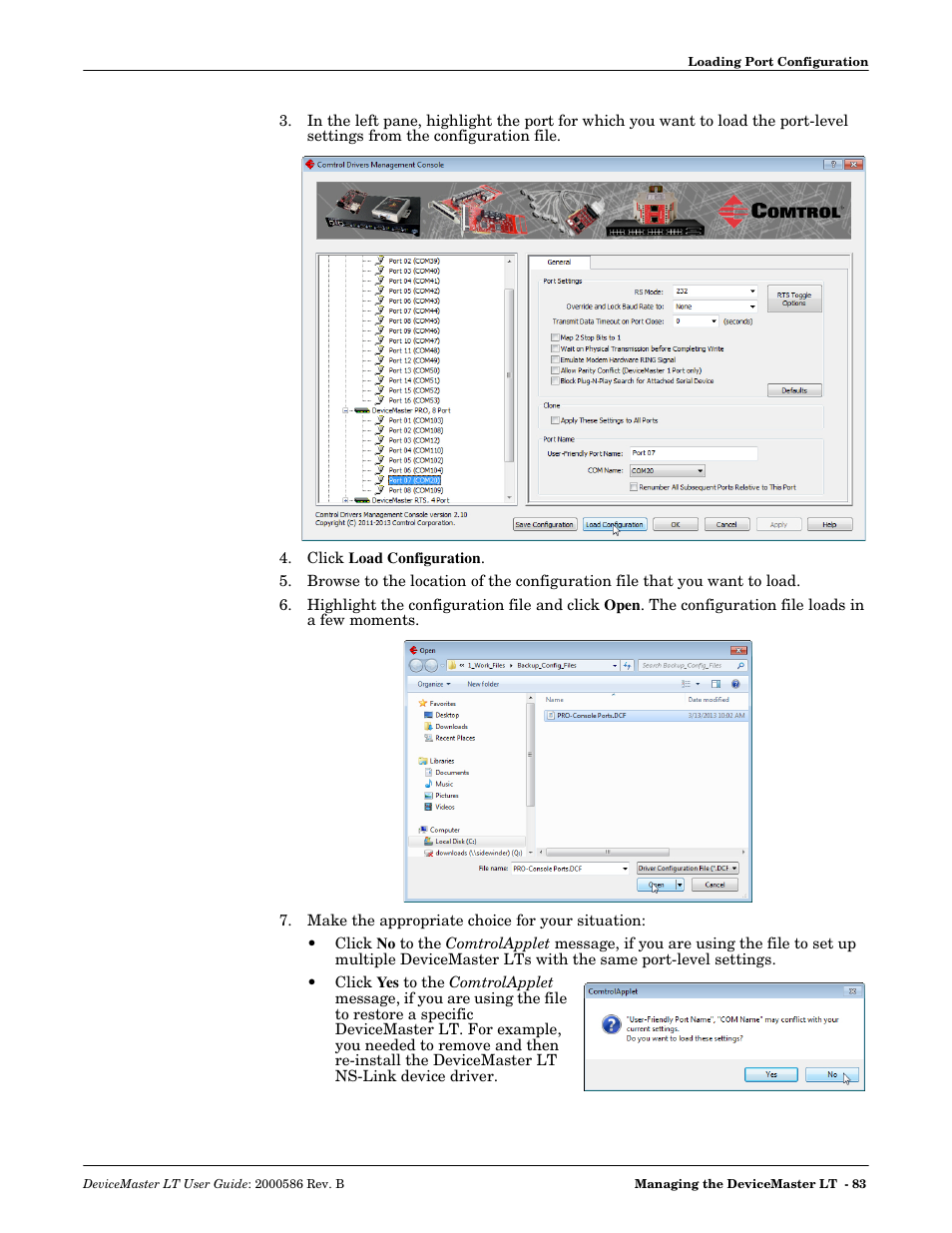 Comtrol DeviceMaster LT User Manual | Page 83 / 136