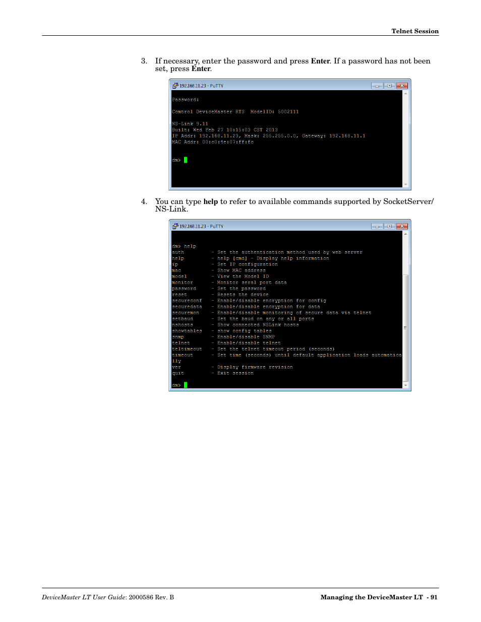 Comtrol DeviceMaster LT User Manual | Page 91 / 136
