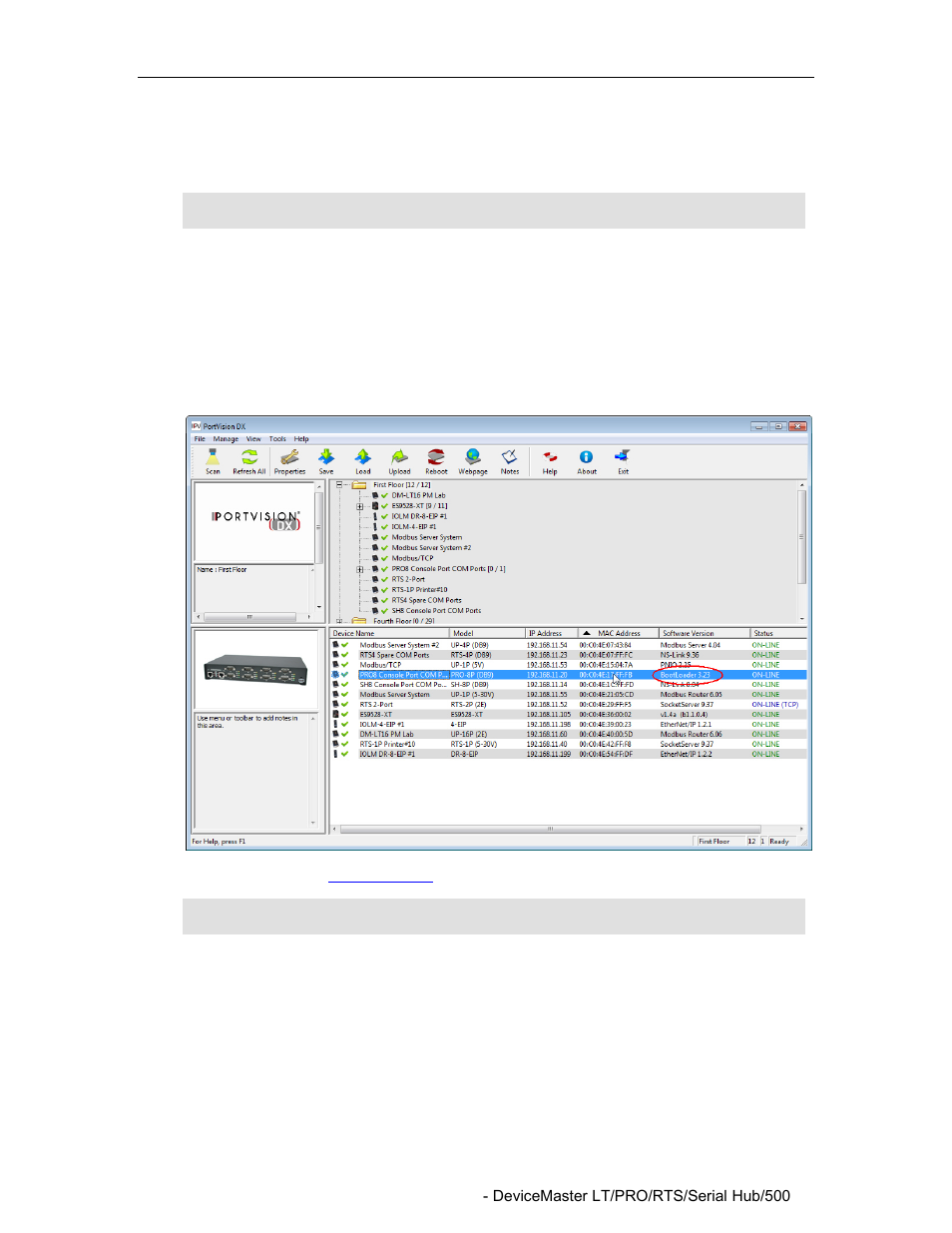 Checking the bootloader version | Comtrol PortVision DX User Manual | Page 104 / 155