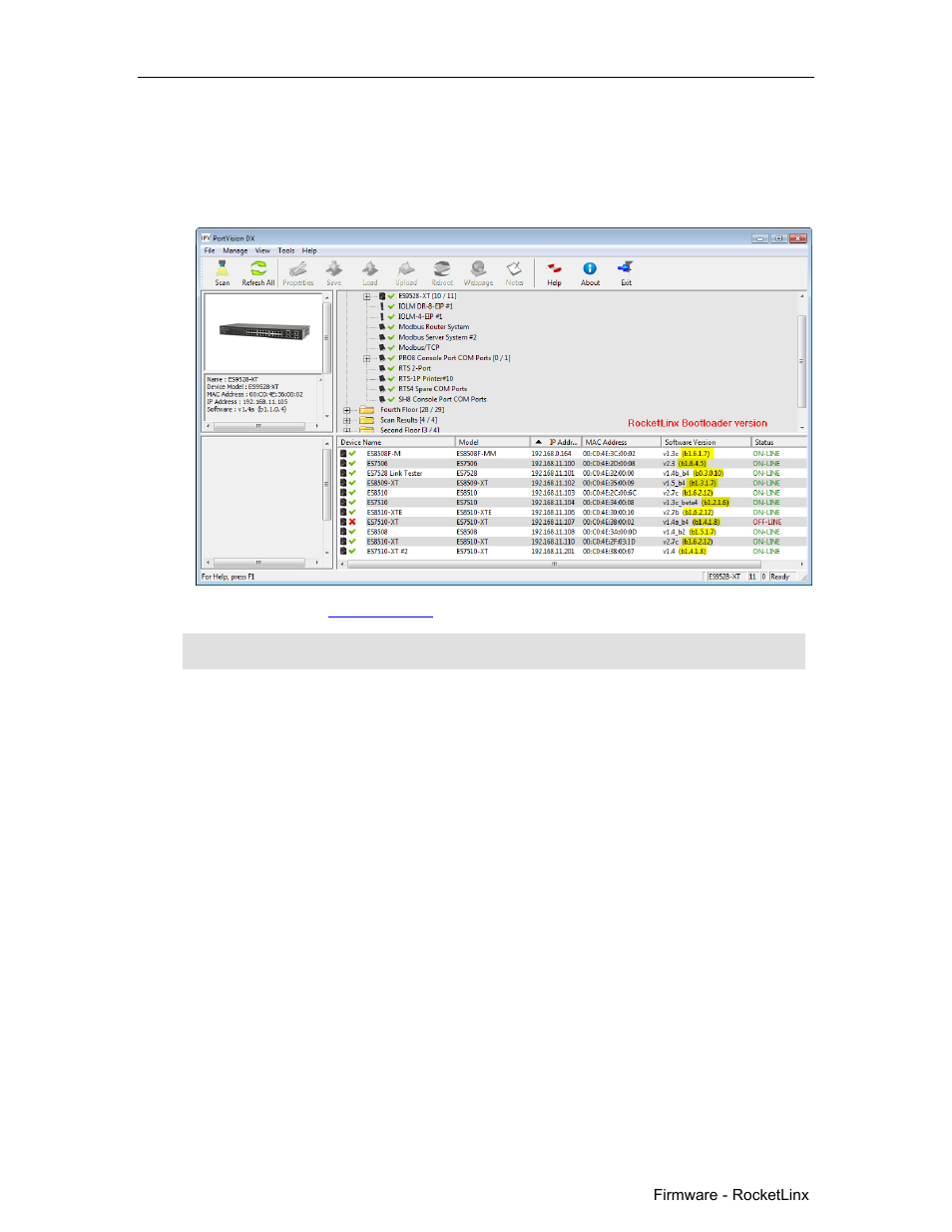 Checking the bootloader version | Comtrol PortVision DX User Manual | Page 124 / 155