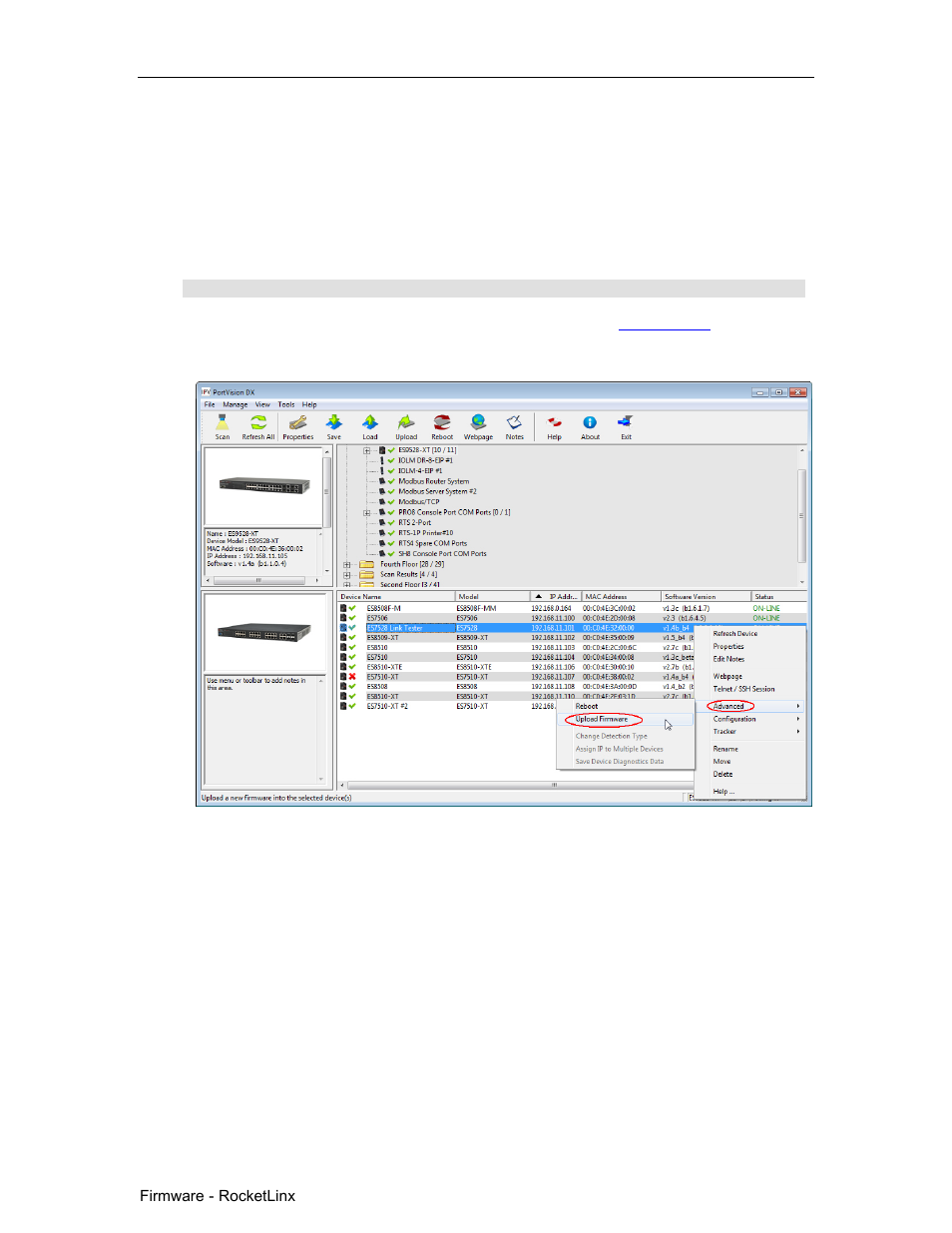 Uploading bootloader | Comtrol PortVision DX User Manual | Page 125 / 155