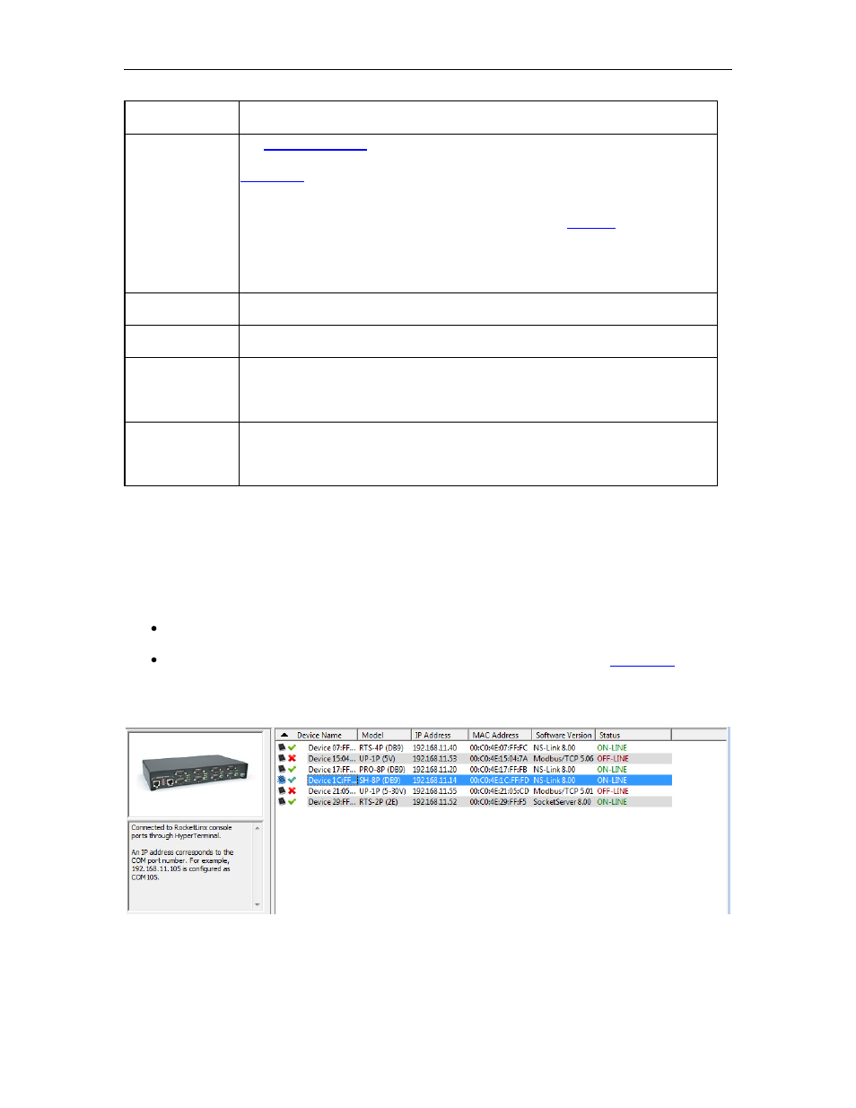 Device list details pane | Comtrol PortVision DX User Manual | Page 22 / 155