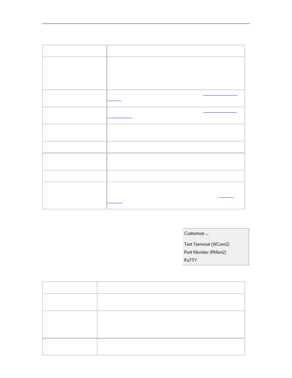 Applications shortcuts, View and settings, Applications | View, Log device-level events, Log application-level events | Comtrol PortVision DX User Manual | Page 35 / 155