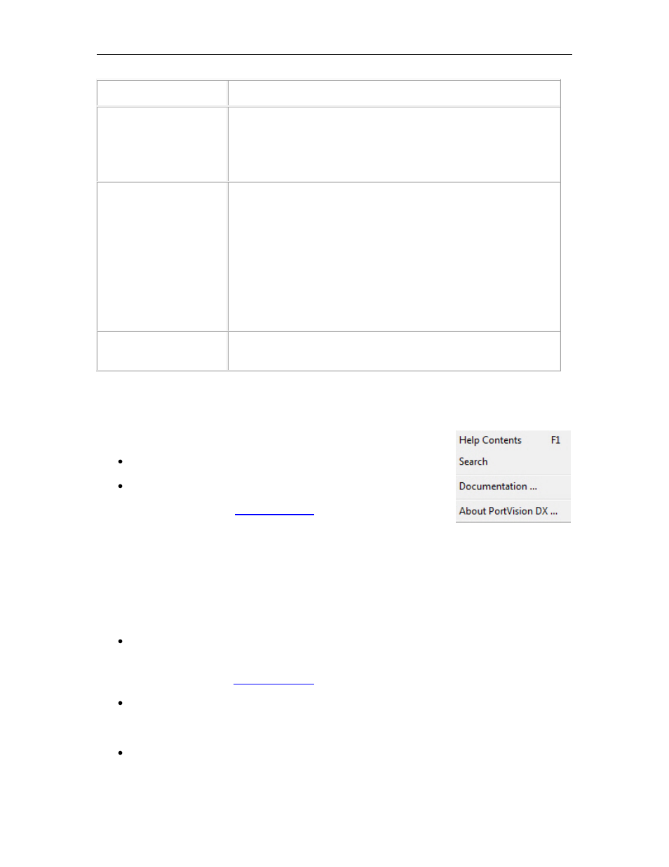 Help menu, Properties screen, Help | Properties | Comtrol PortVision DX User Manual | Page 37 / 155