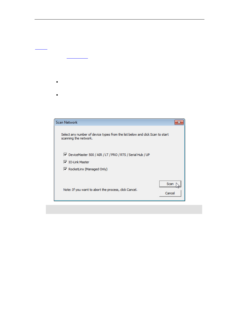Scanning the network | Comtrol PortVision DX User Manual | Page 70 / 155