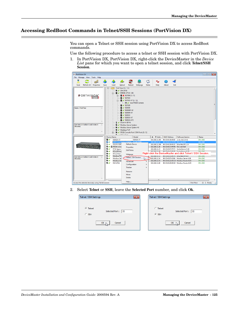 Comtrol Hub DeviceMaster User Manual | Page 125 / 178