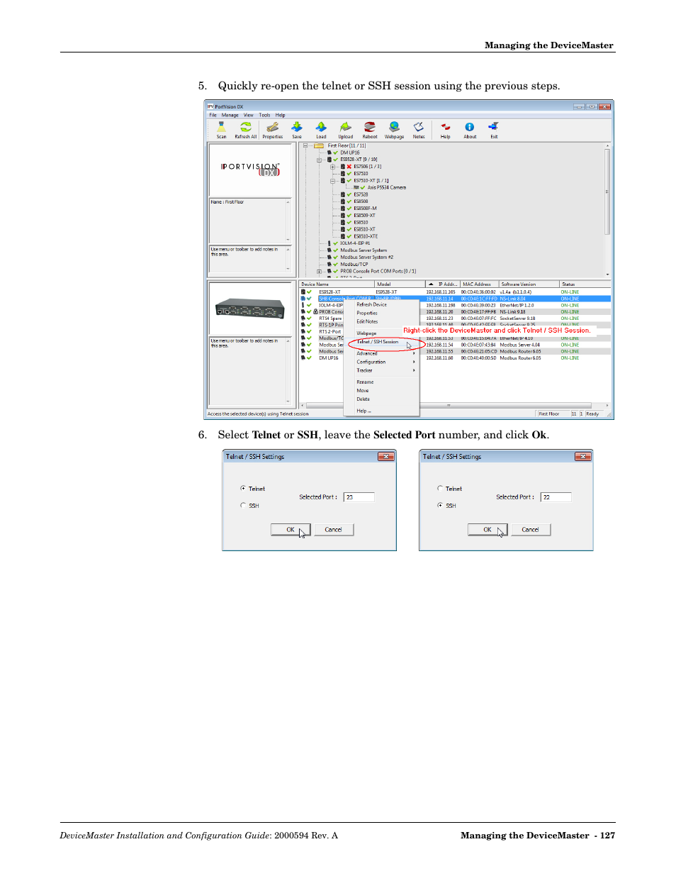 Comtrol Hub DeviceMaster User Manual | Page 127 / 178