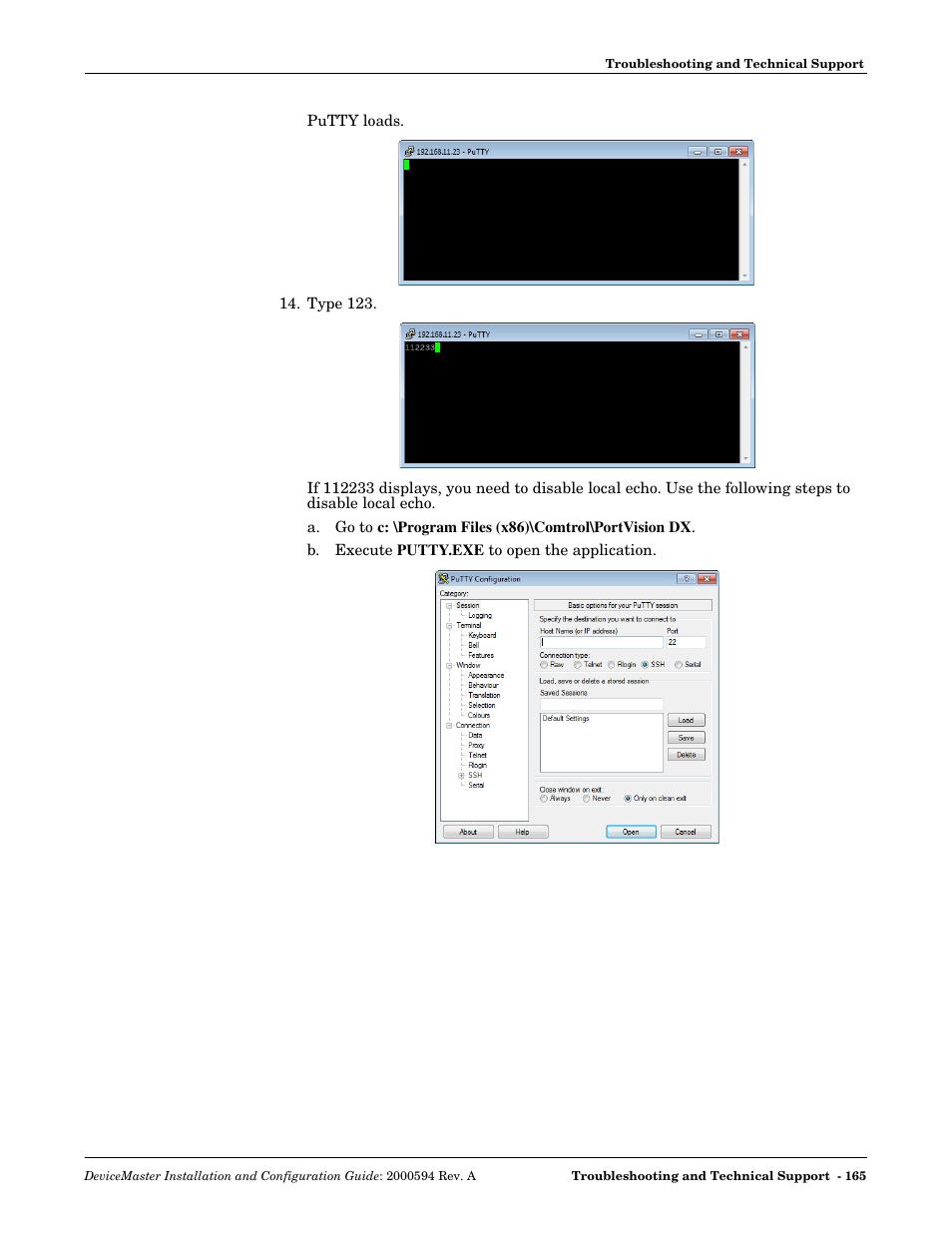 Comtrol Hub DeviceMaster User Manual | Page 165 / 178