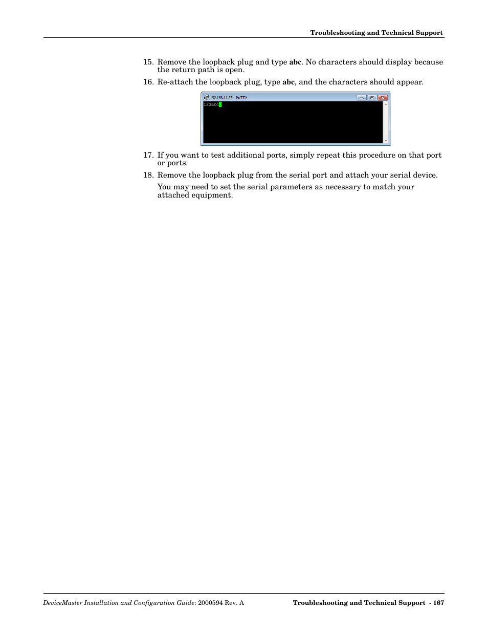 Comtrol Hub DeviceMaster User Manual | Page 167 / 178