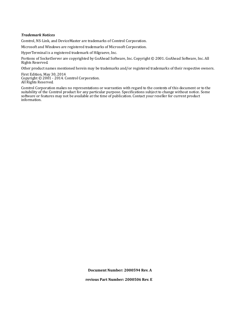 Comtrol Hub DeviceMaster User Manual | Page 2 / 178