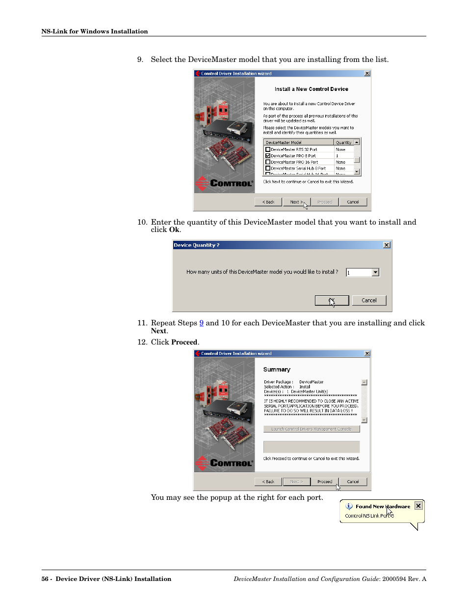 Comtrol Hub DeviceMaster User Manual | Page 56 / 178